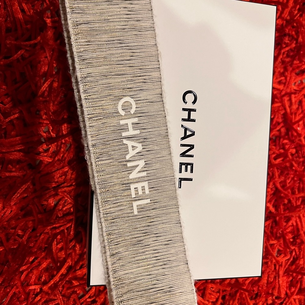 Chanel empty gift box with decorative band